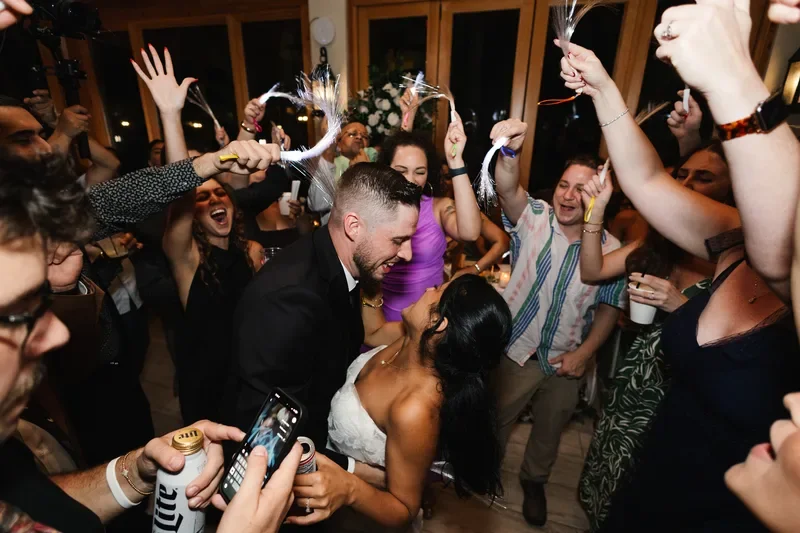 Dance floor party at Fountain of Youth wedding