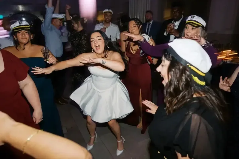 Wedding dance floor at Treasury on the Plaza