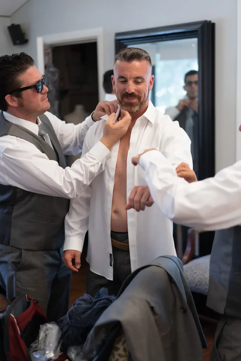 Couple celebrating at Epping Forest wedding reception