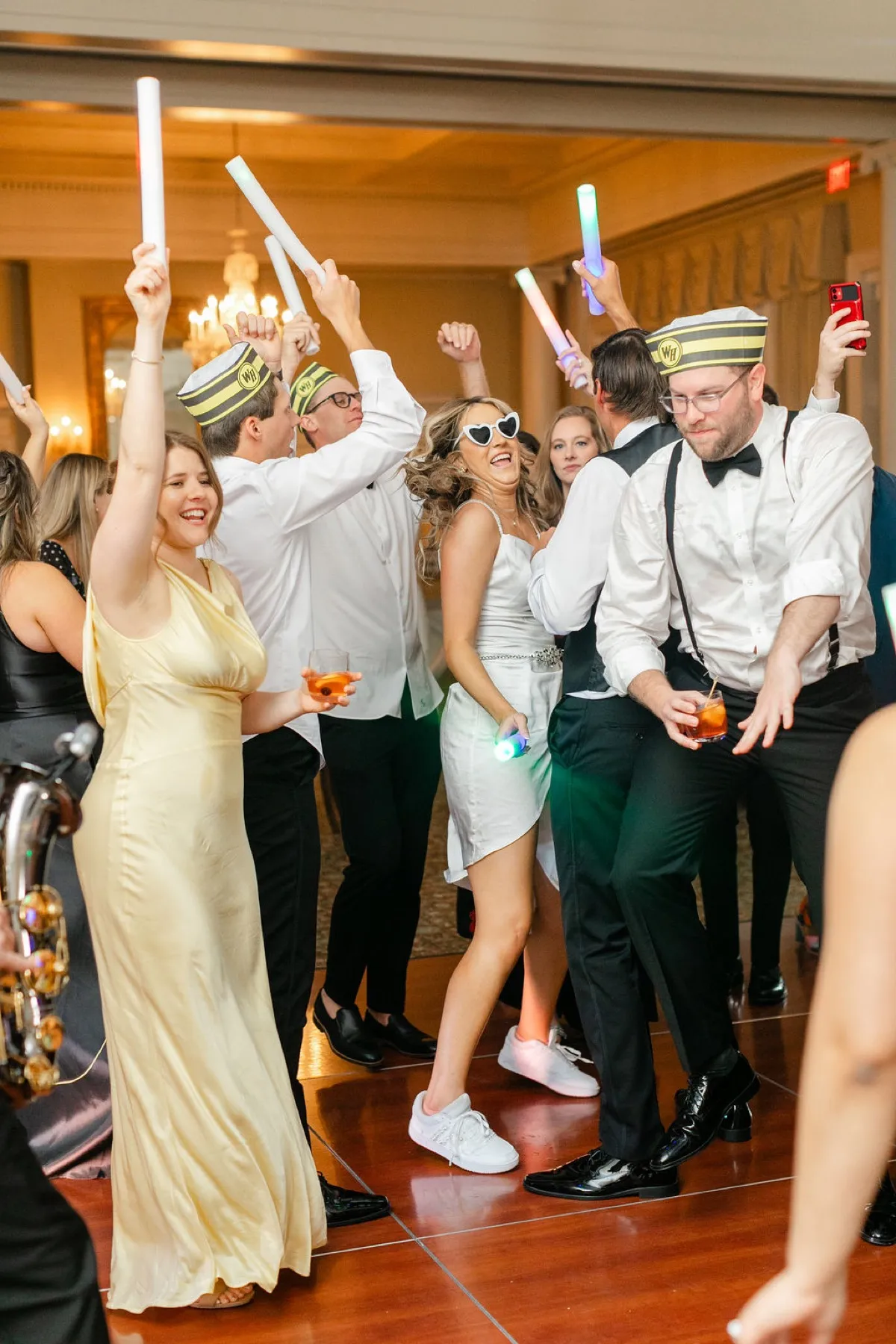 Packed dance floor at Timuquana Country Club wedding reception