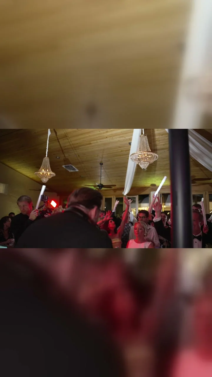 Pulse! by COS — DJ performing with live saxophone, drums, trumpet, and trombone at a wedding reception